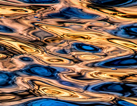 September - Sunset patterns in the Rahway River