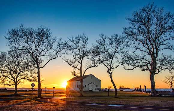Sandy Hook Chapel sunset