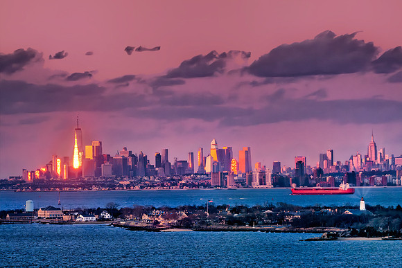 Sandy Hook and NYC Aglow!