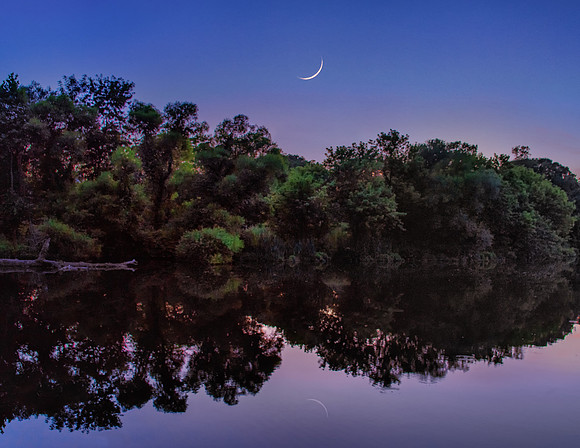 June - Twilight Moonset