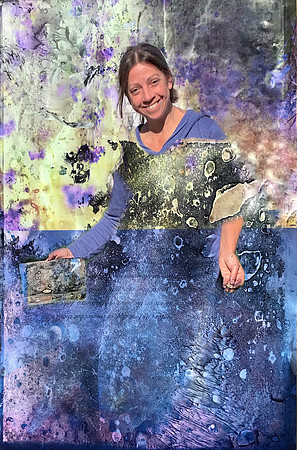 The Artist (literally) Immersed in her Art