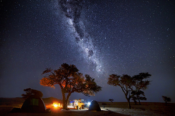 Night Camping in the Namib Desert