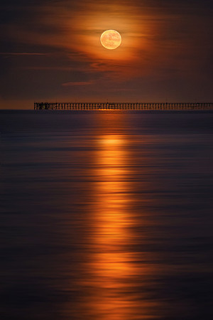 Moonrise over Keansburg Fishing Pier